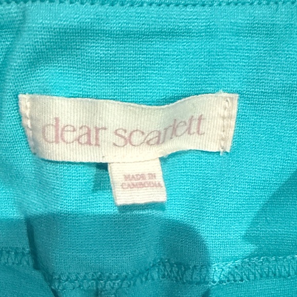 Dear Scarlett Aqua Flare Pants - Picture 3 of 3